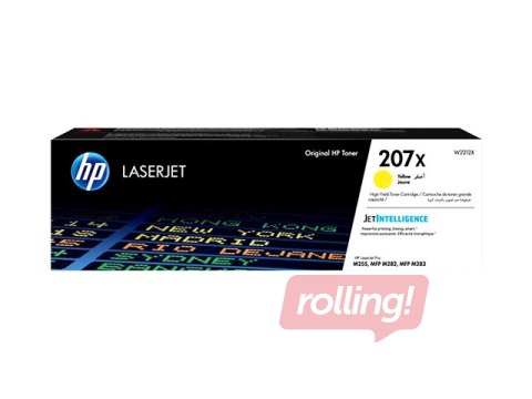 Toonerkassett HP 207X, kollane (2450 lk)