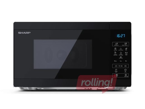 Mikrolaineahi Sharp YC-MS02E-B, vabalt seisev, 20 l, 800W, must