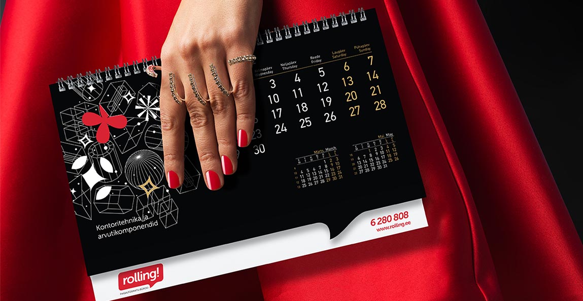 Alusta aastat elegantselt saades Rollingu 2024 kalender kingituseks!