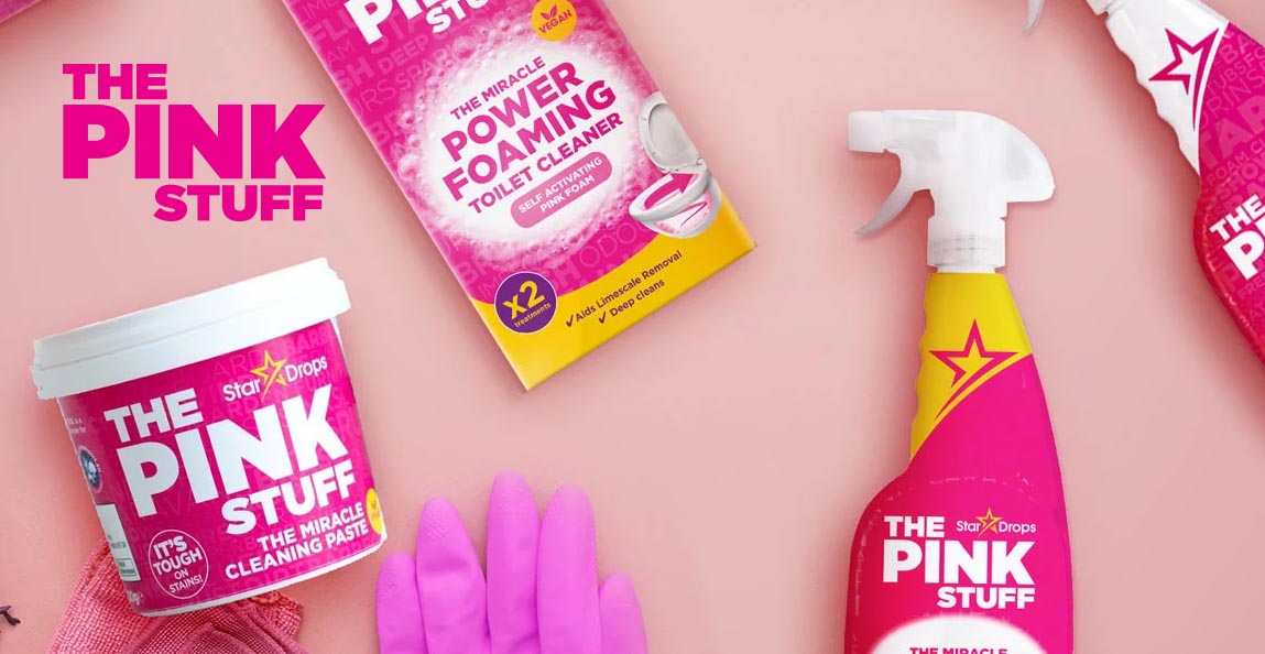 Osta The Pink Stuff puhastustarbeid ja saad kingituseks puhastuspasta 