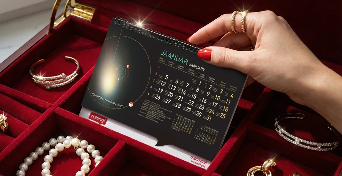 Alustame 2026. aastat elegantselt Rollingu kalendritega kingitusena!