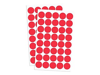 Labels transparent, colored