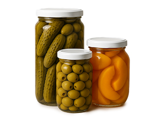 Canned fruits and vegetables