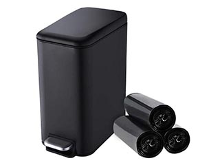 Garbage bags and trash cans