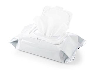 Wet cleaning wipes
