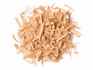 Shavings and moss for decorating