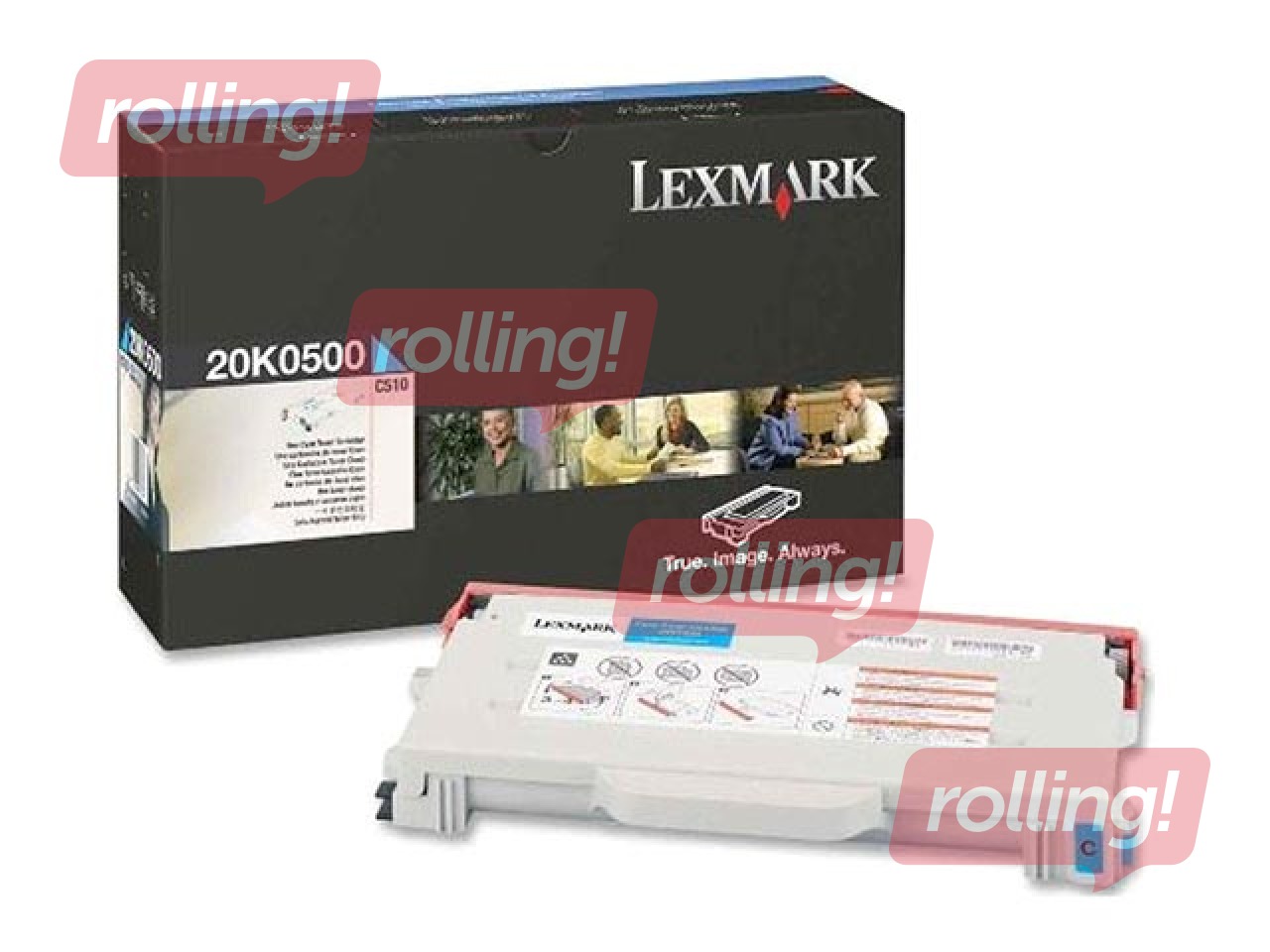 Toonerkassett Lexmark C510/ Optra C510, sinine, (3000 lk)