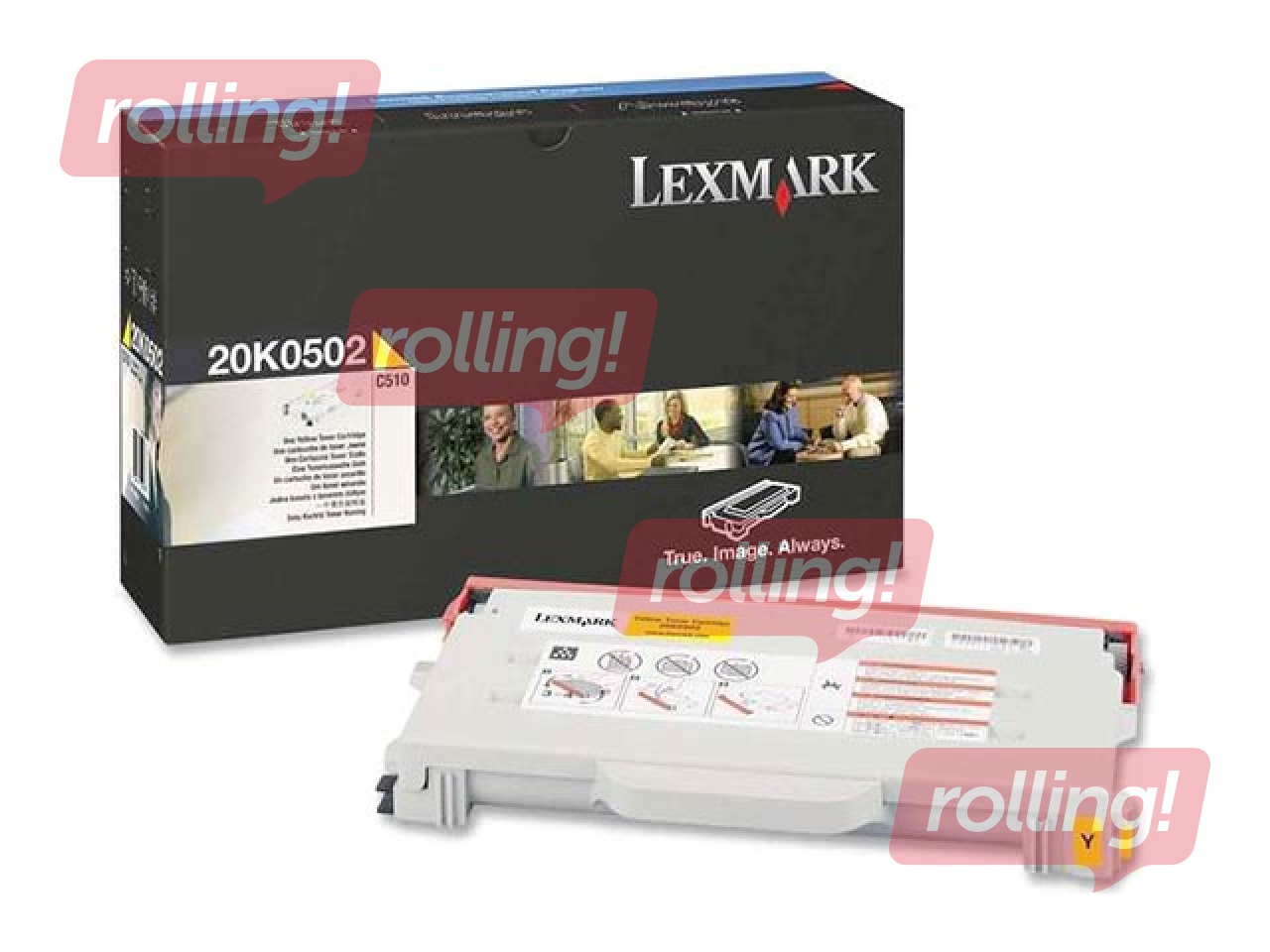 Toonerkassett Lexmark C510/ Optra C510, kollane, (3000 lk)