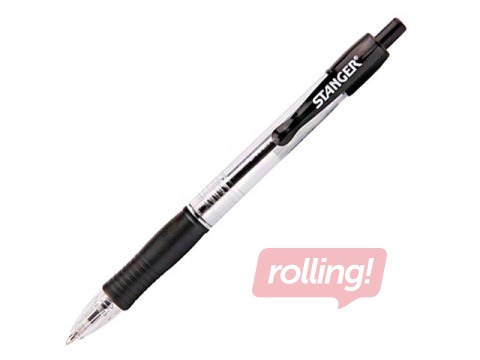 Ballpoint pen Stanger R1.0, softgrip, black