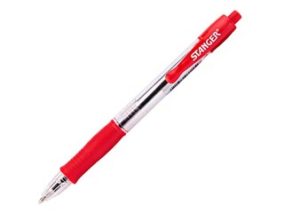 Pastapliiats Stanger softgrip R, 1mm, punane