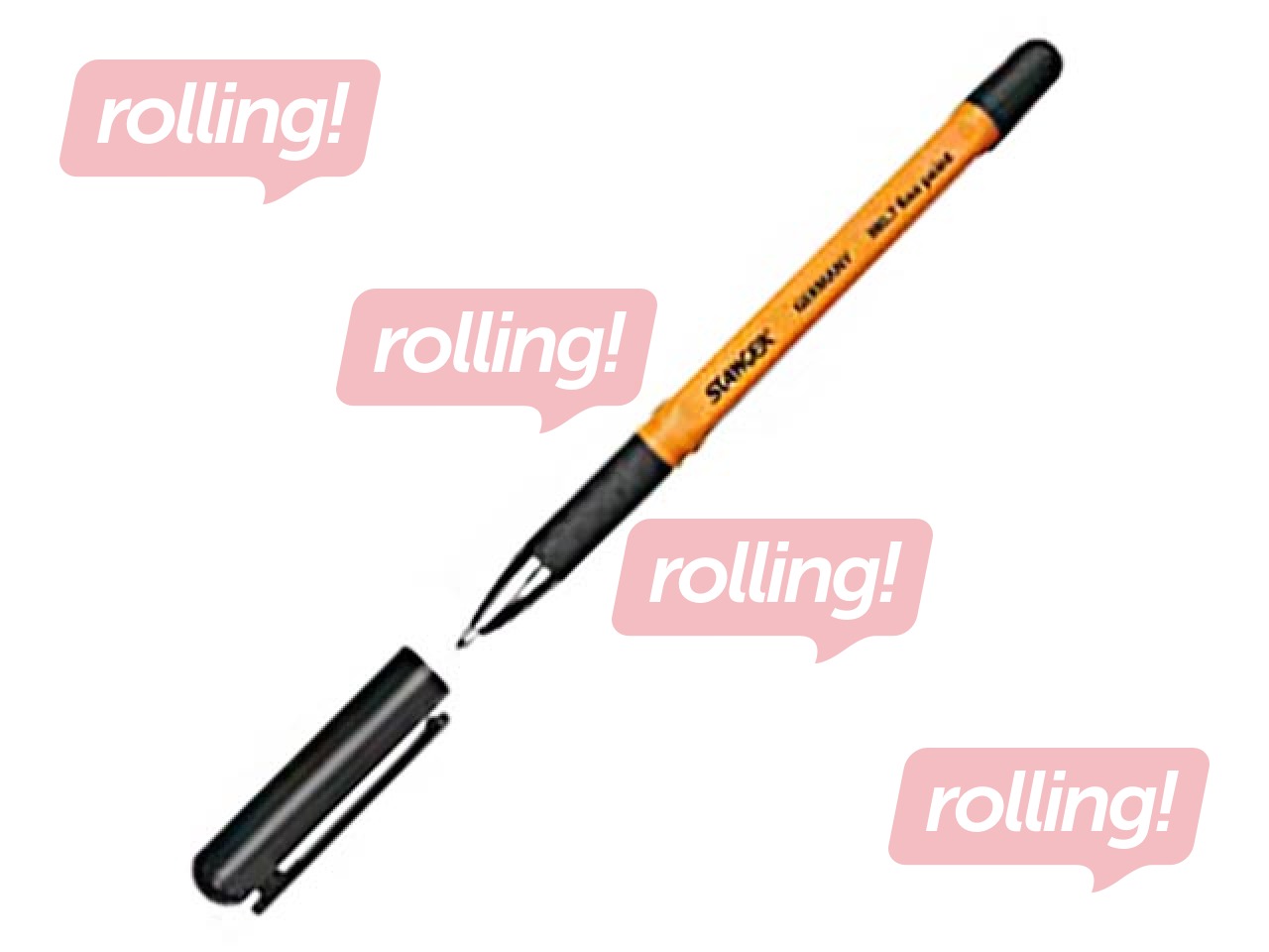 Pastapliiats Stanger Softgrip, 0.7mm, must