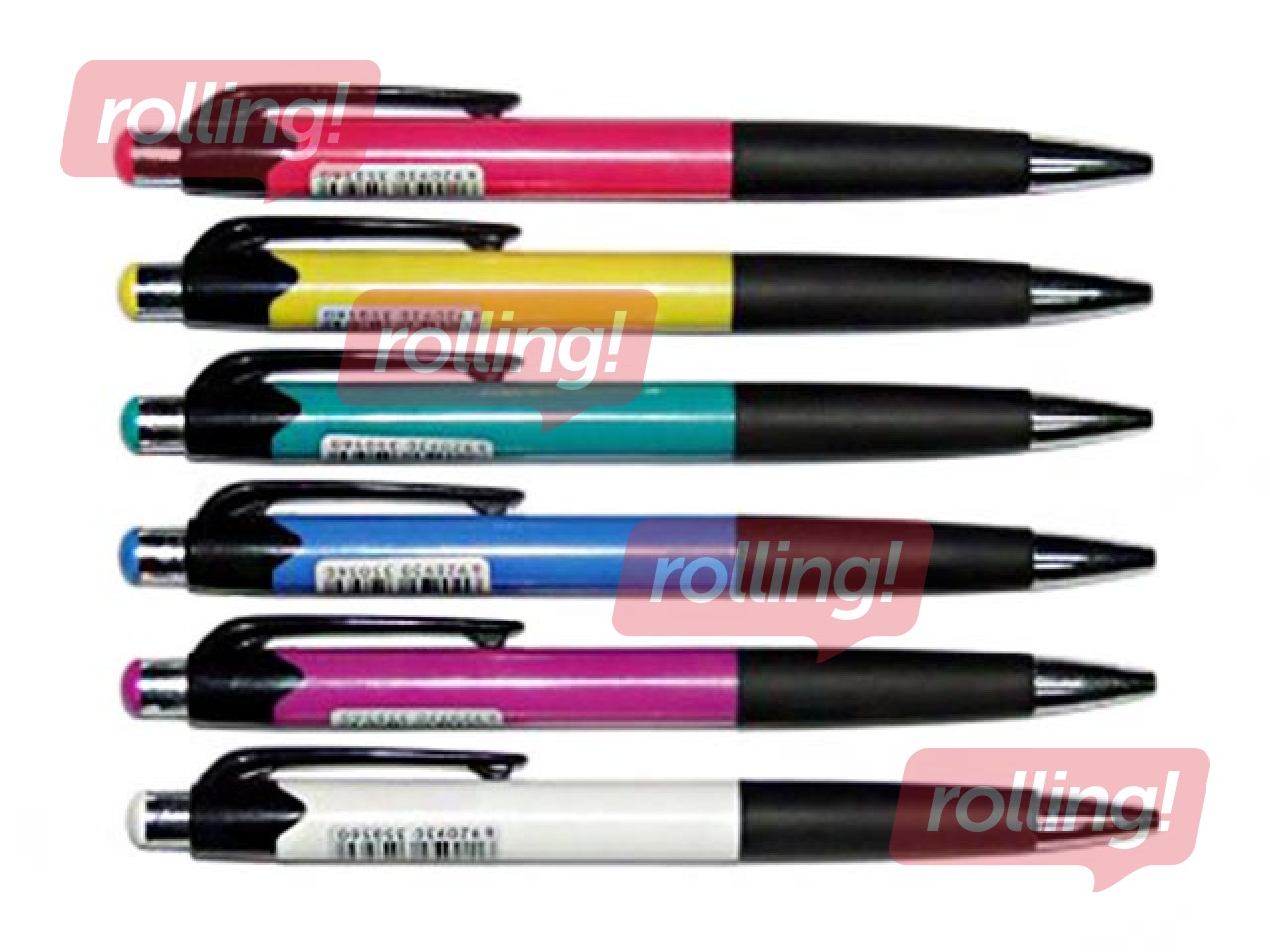 Шариковая ручка Aihao 505, разные цвета корпуса, синяя