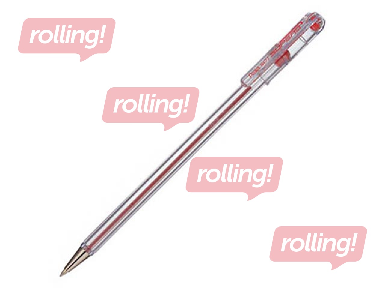 Pastapliiats Pentel Superb BK-77, punane
