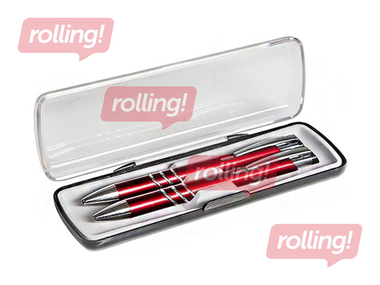 Pastapliiats ja mehaaniline pliiats Concorde Adriana karbis, punane korpus