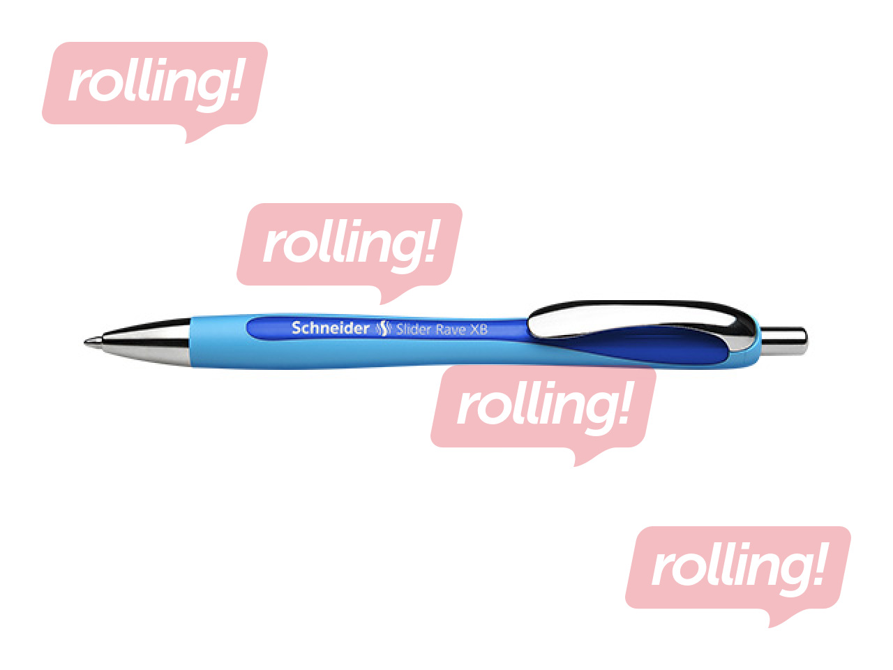 Ball pen Schneider SLIDER RAVE, blue, 1.4mm