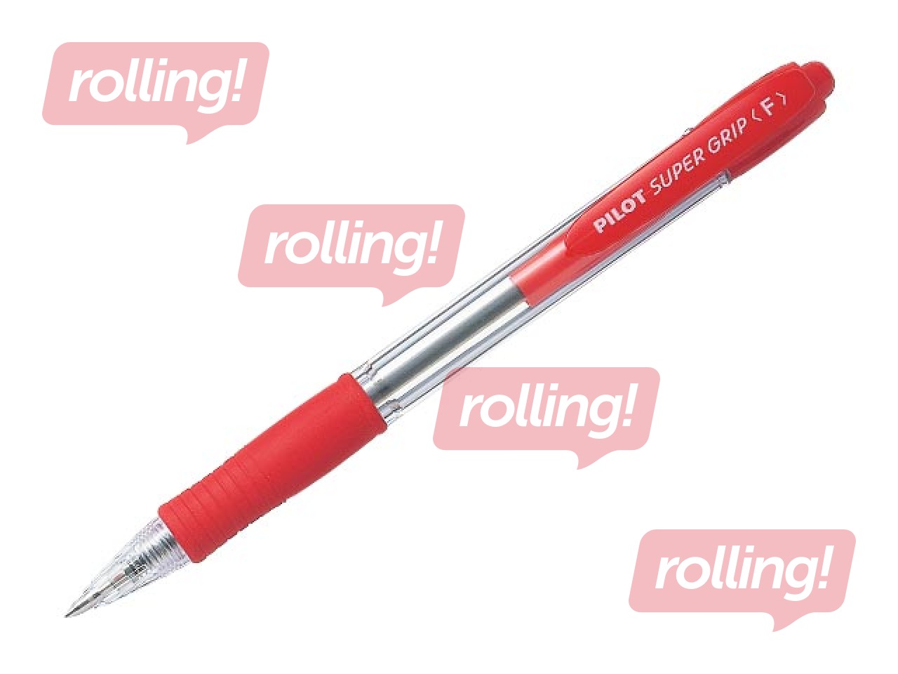 Ballpoint pen Pilot Super Grip F, 0.7mm, red