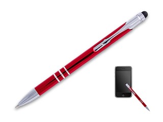 Ручка шариковая Concorde Soft touch, 0.8мм, сенсорная, красный корпус, синие чернила