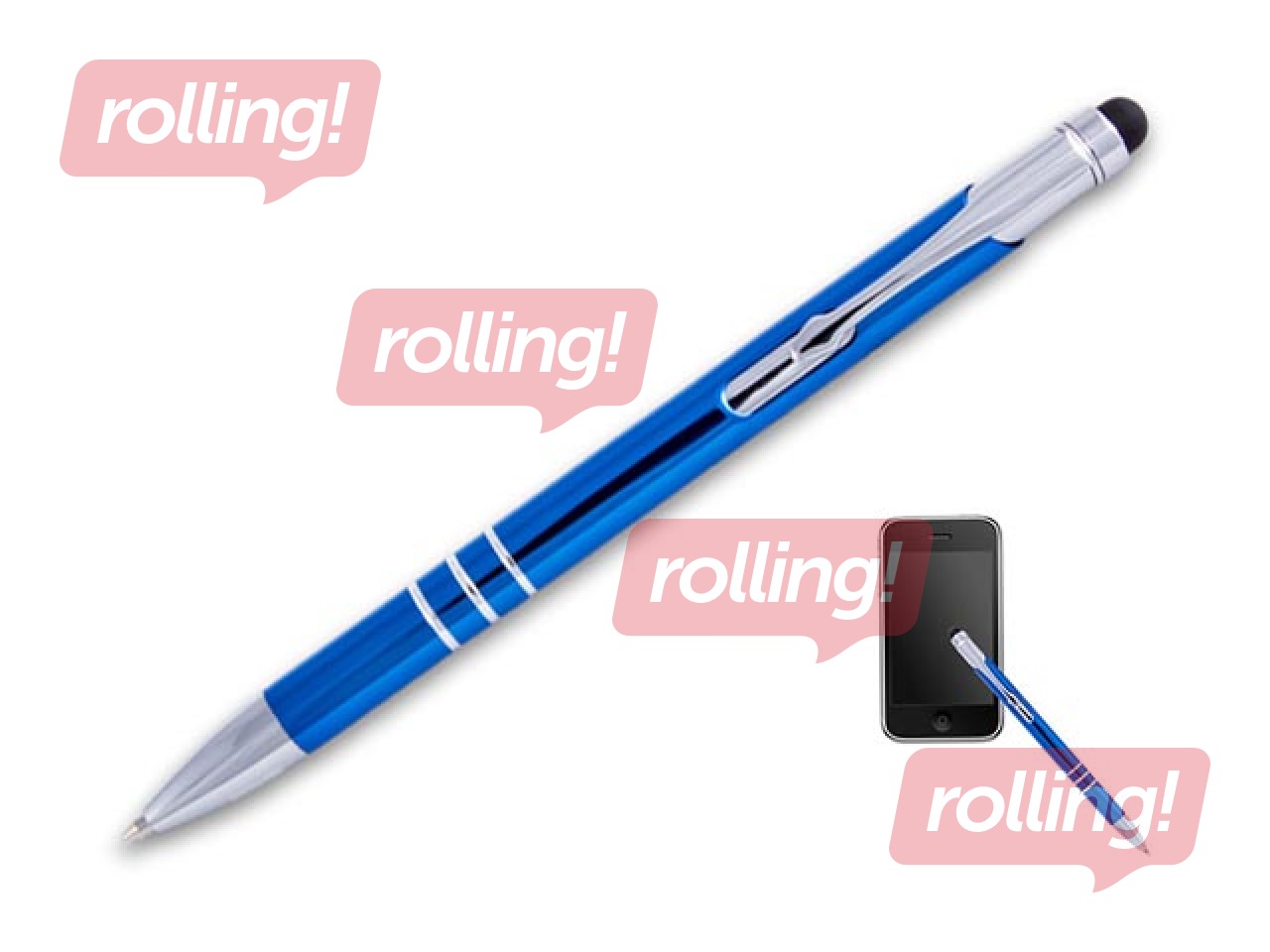 Pastapliiats Concorde Soft Touch, 0.8mm, puudutus, sinine korpus, sinine tint