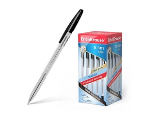 Ballpoint pen ErichKrause R-301 Classic Stick 1.0, ink color: black