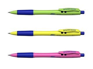 Sissetõmmatav pastapliiats ErichKrause JOY Neon, Ultra Glide Technology, tindi värv: sinine