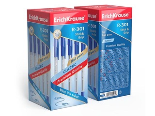 Pastapliiats ErichKrause R-301 Classic Stick & Grip 1.0, tindi värv: sinine