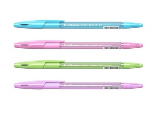 Ballpoint pen ErichKrause R-301 Spring Stick&Grip, 0.7mm, blue