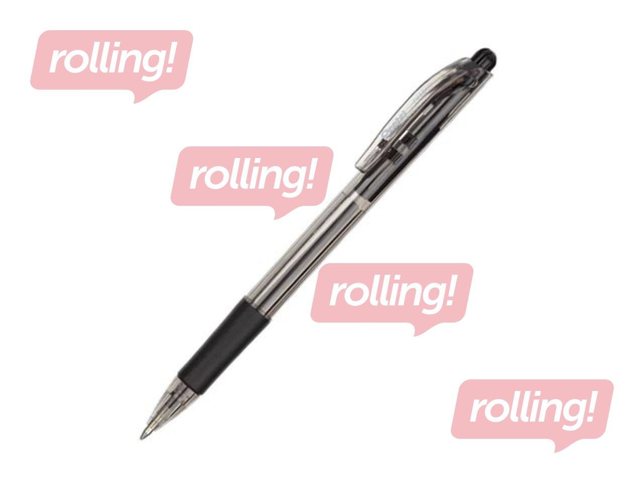 Ballpoint pen Pentel, semi-automatic, 0.7mm, black