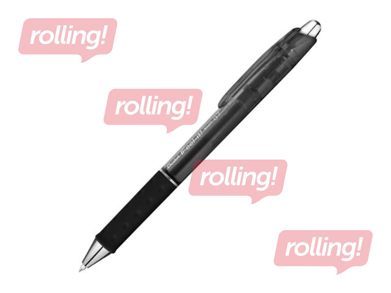 Шариковая ручка Pentel iFeel-It !, автоматическая, 0.7мм, черная