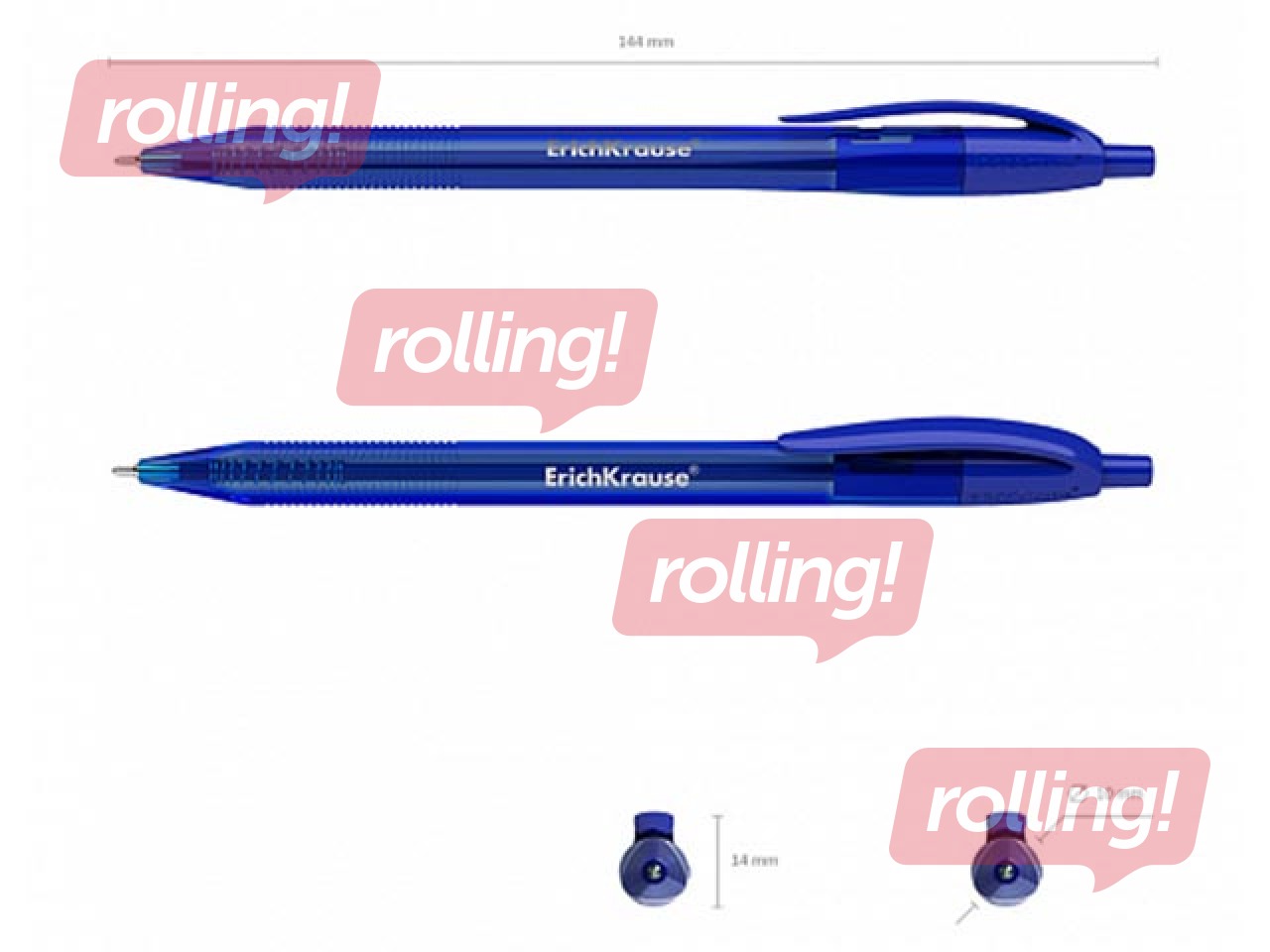 Pastapliiats ErichKrause U-208 Original Matic, Ultra Glide tehnoloogia, 1mm, sinine