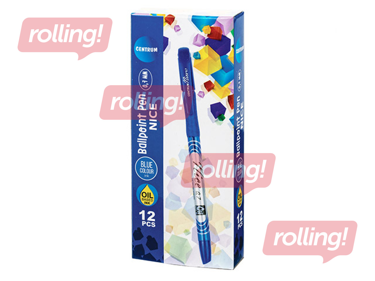 Pastapliiats, Centrum NIC, 0.7mm, sinine õli baasil