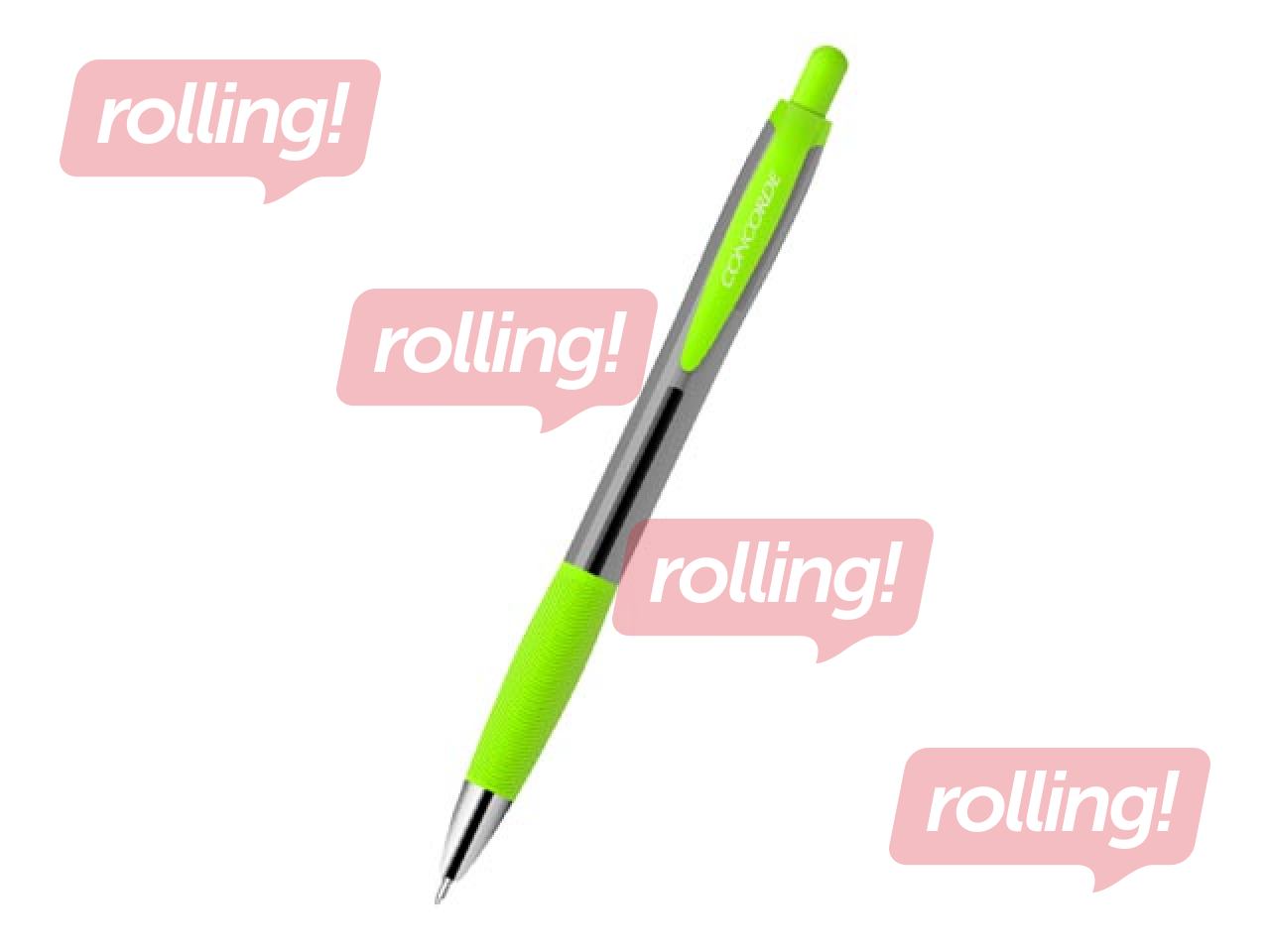 Pastapliiats Concorde Linda, erinevad värvid, 0.7mm, sinine