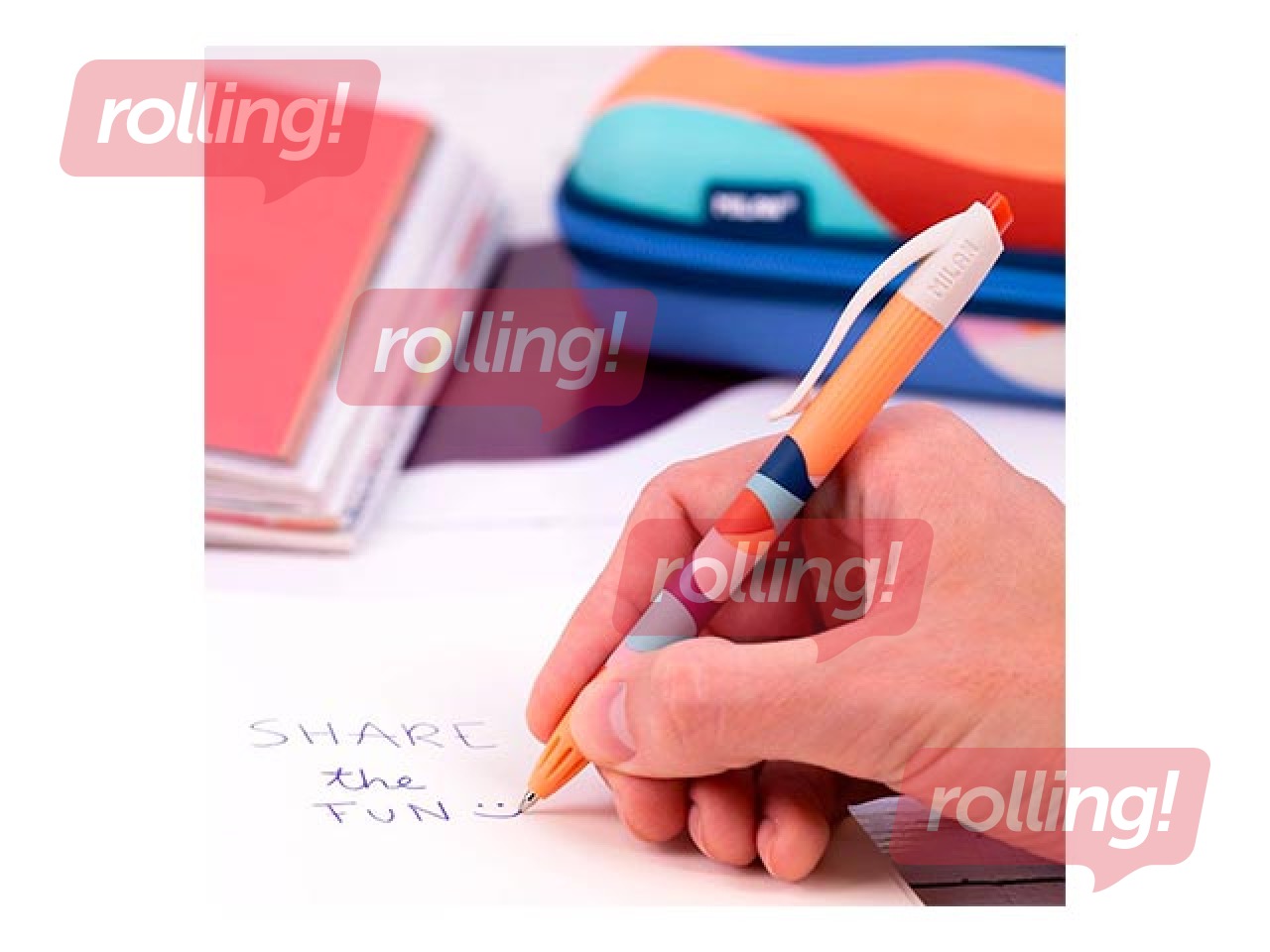 Lodīšu pildspalva Milan P1 The Fun, zila