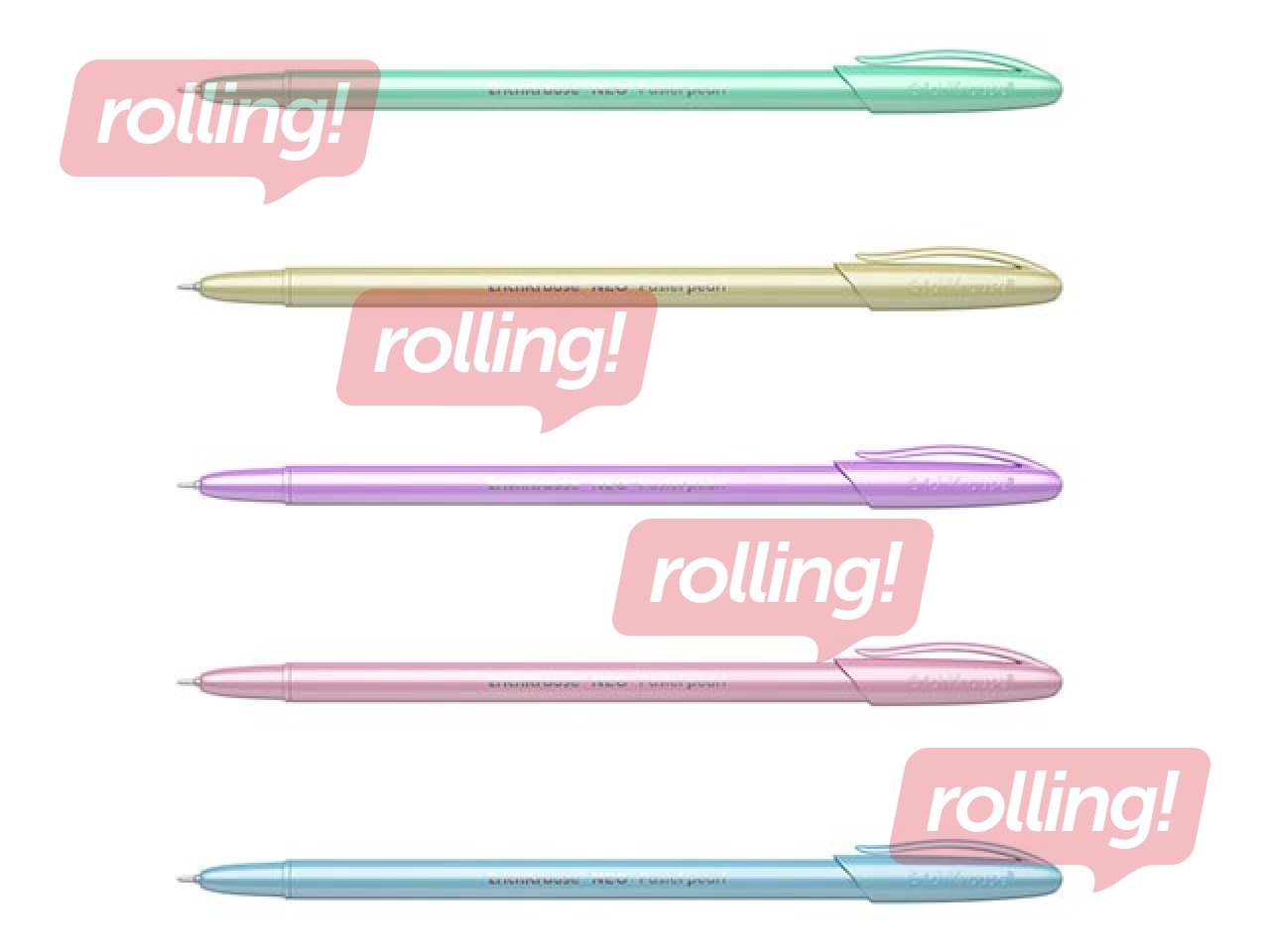 Pastapliiats ErichKrause Neo Pastel Pearl, eri värvi, sinine