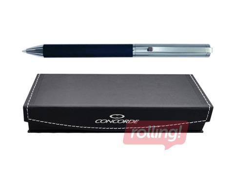 Pastapliiats Concorde Boss, 1mm, must, sinine tint