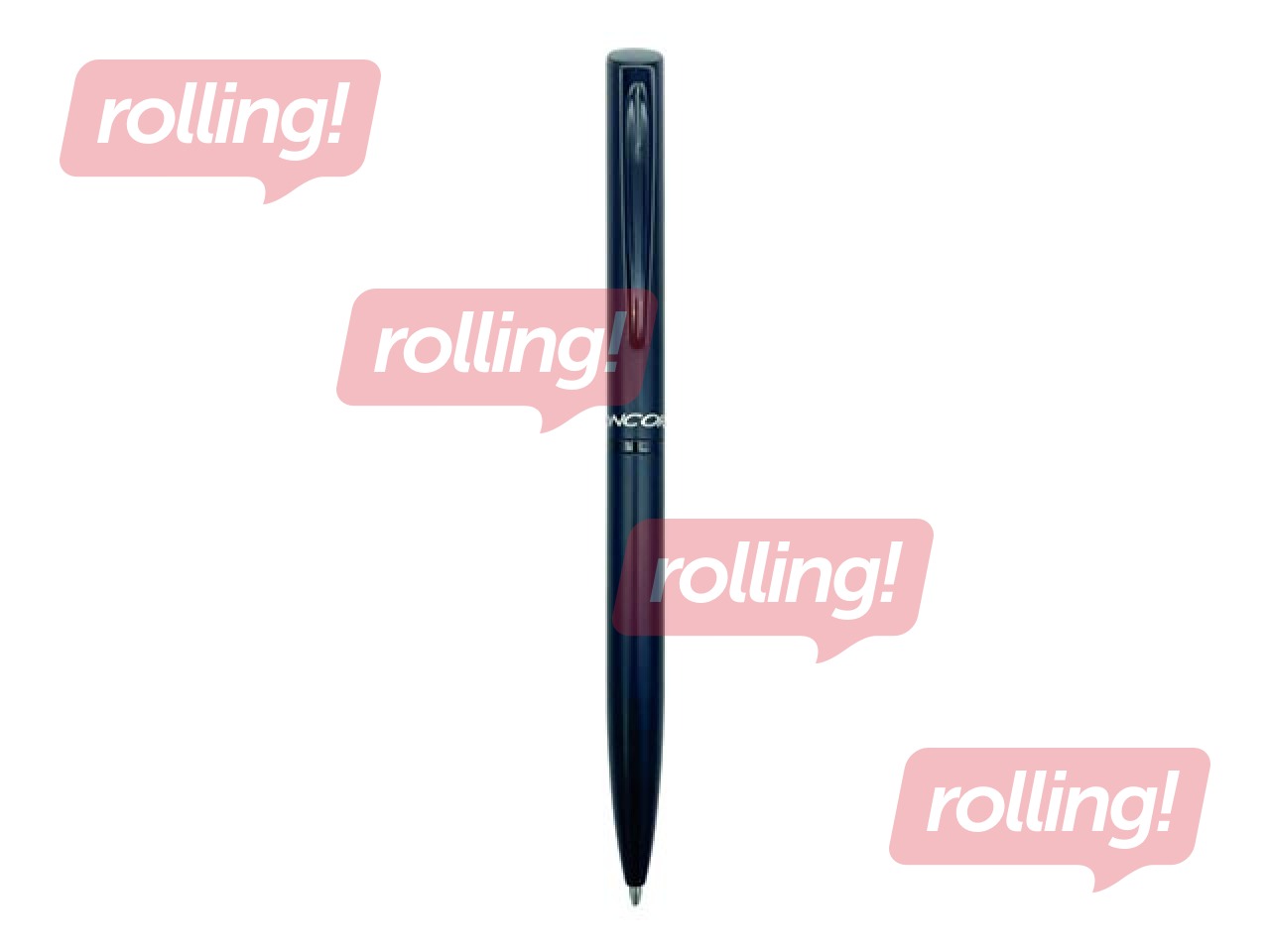 Pastapliiats Concorde Octopus, 1mm, must, sinine tint