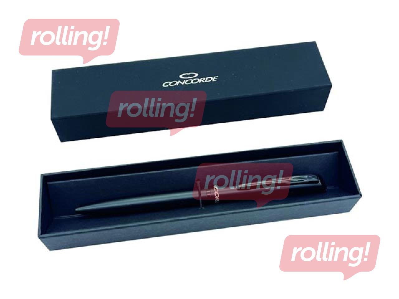 Шариковая ручка Concorde Octopus, 1мм, черный корпус, синяя