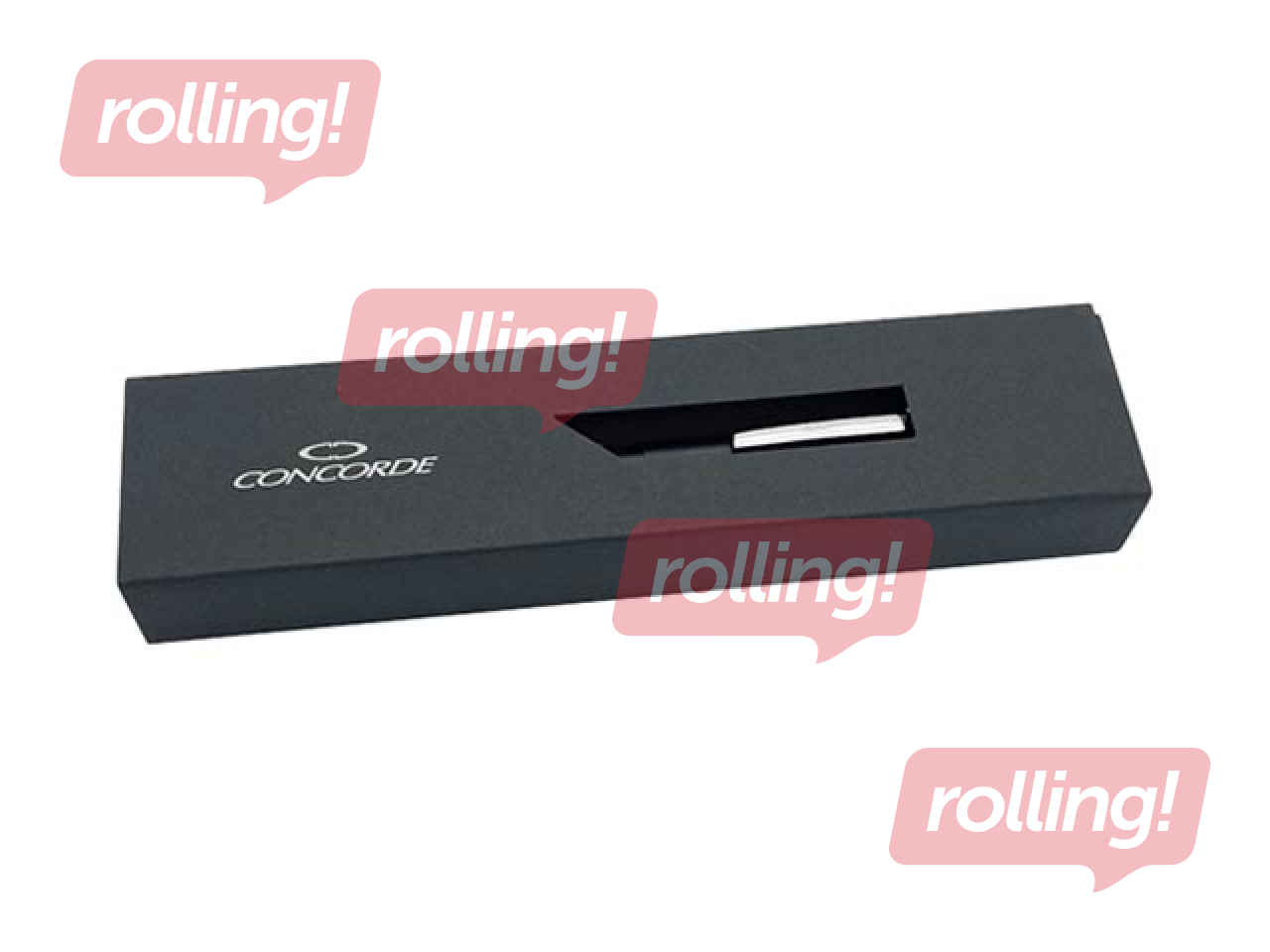 Pastapliiats Concorde Zara, 1mm, must, sinine tint