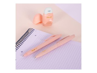 Kuulfüüsli pastapliiatsi, mehaanilise pliiatsi ja kustutuskummi komplekt Milan, Lava, roosa