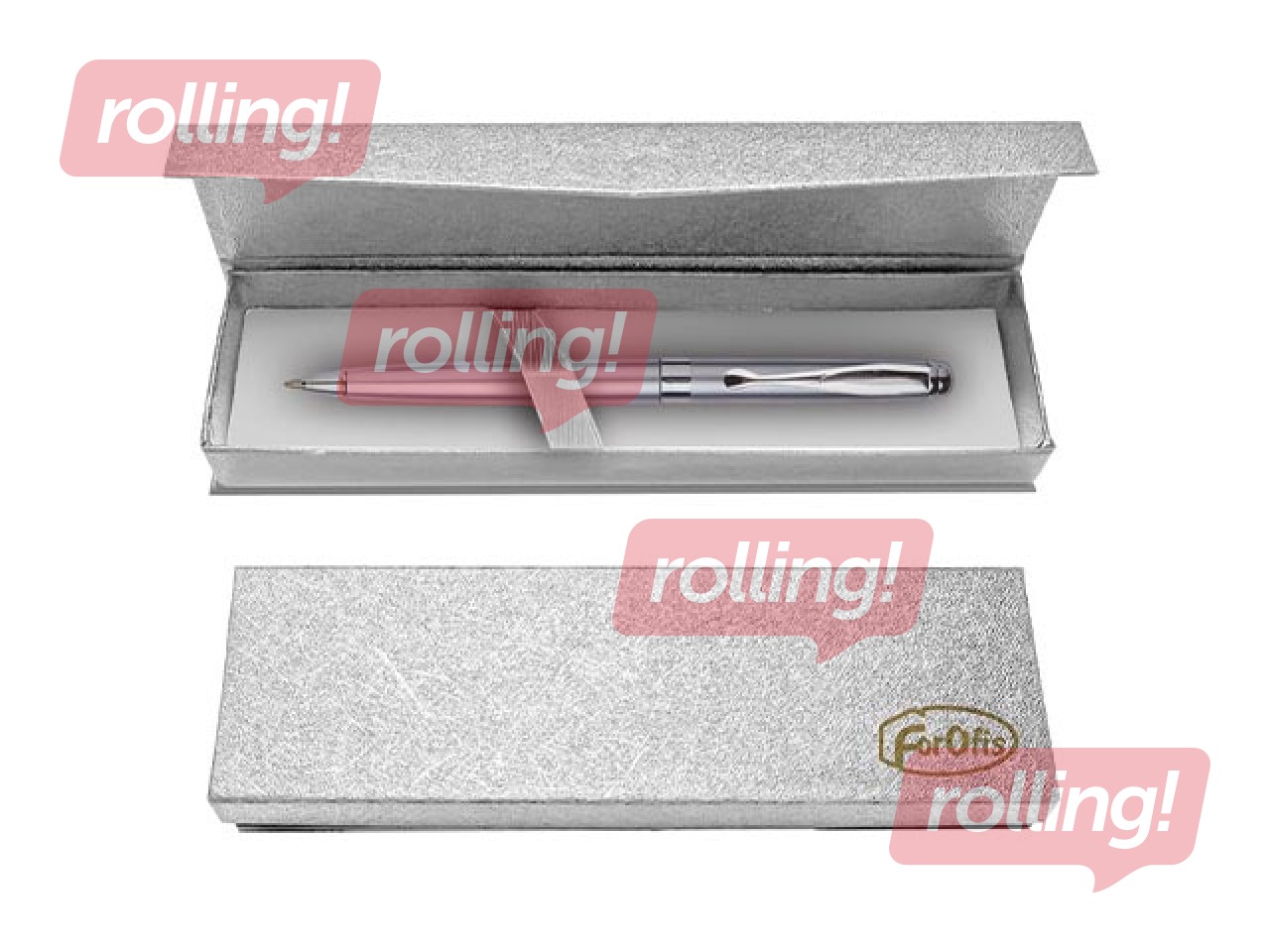 Pastapliiats Forofis kinkekarbis, hõbedane, sinine tint, 0.7mm