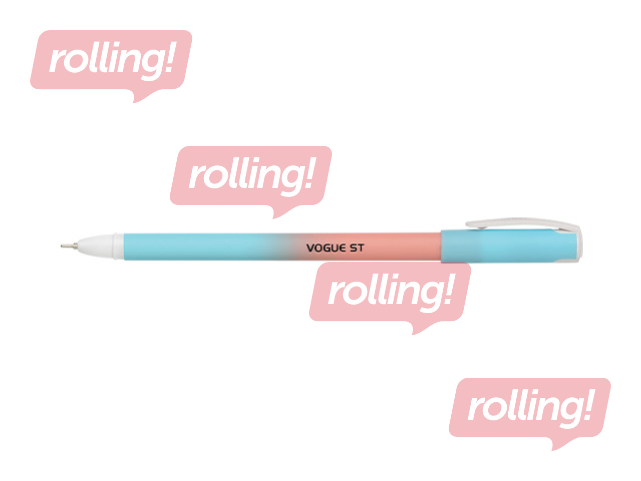 Ballpoint pen Unomax Vogue RT, 0.7mm, blue