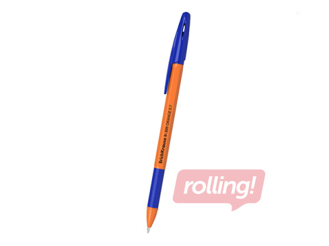 Pastapliiats ErichKrause, R-301, Stick&Grip, Orange, sinine, 0.7 mm