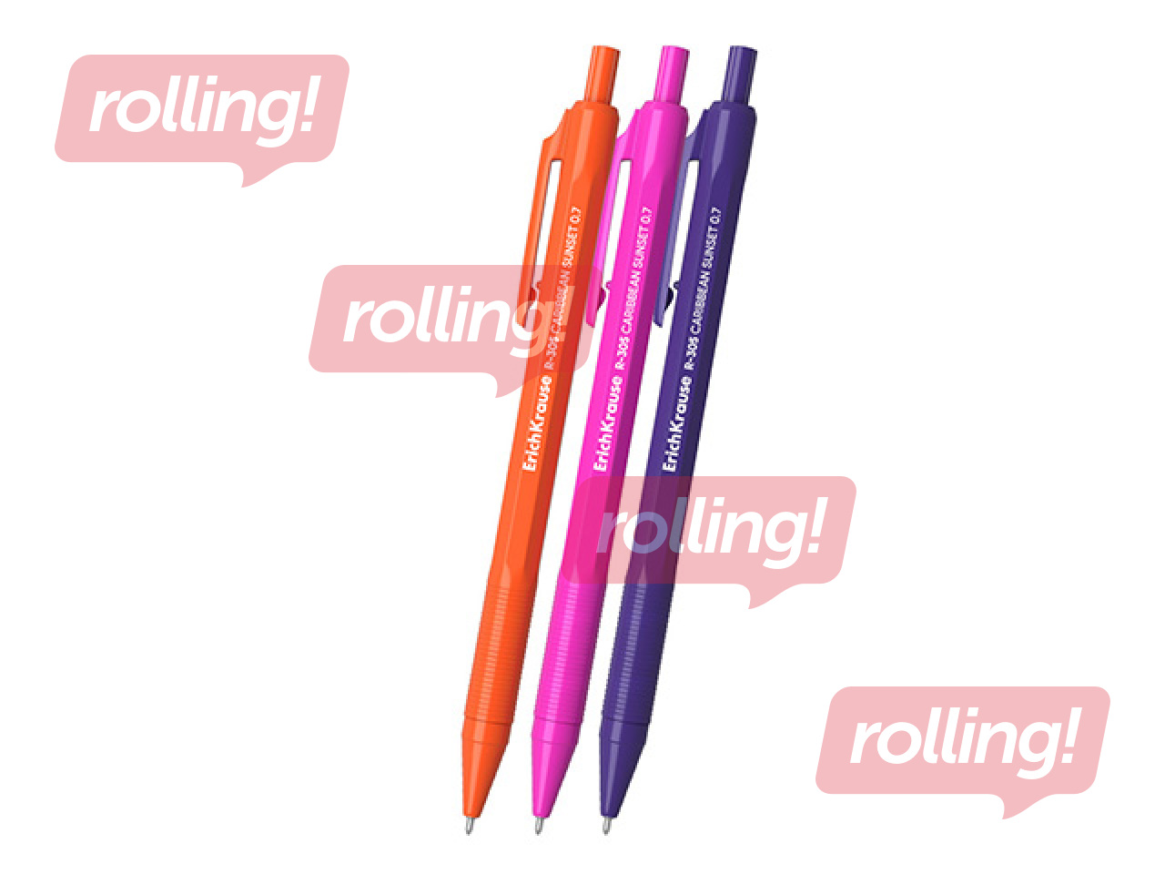 Pastapliiats ErichKrause R-305 Matic Caribbean Sunset, sinine, 0.7mm