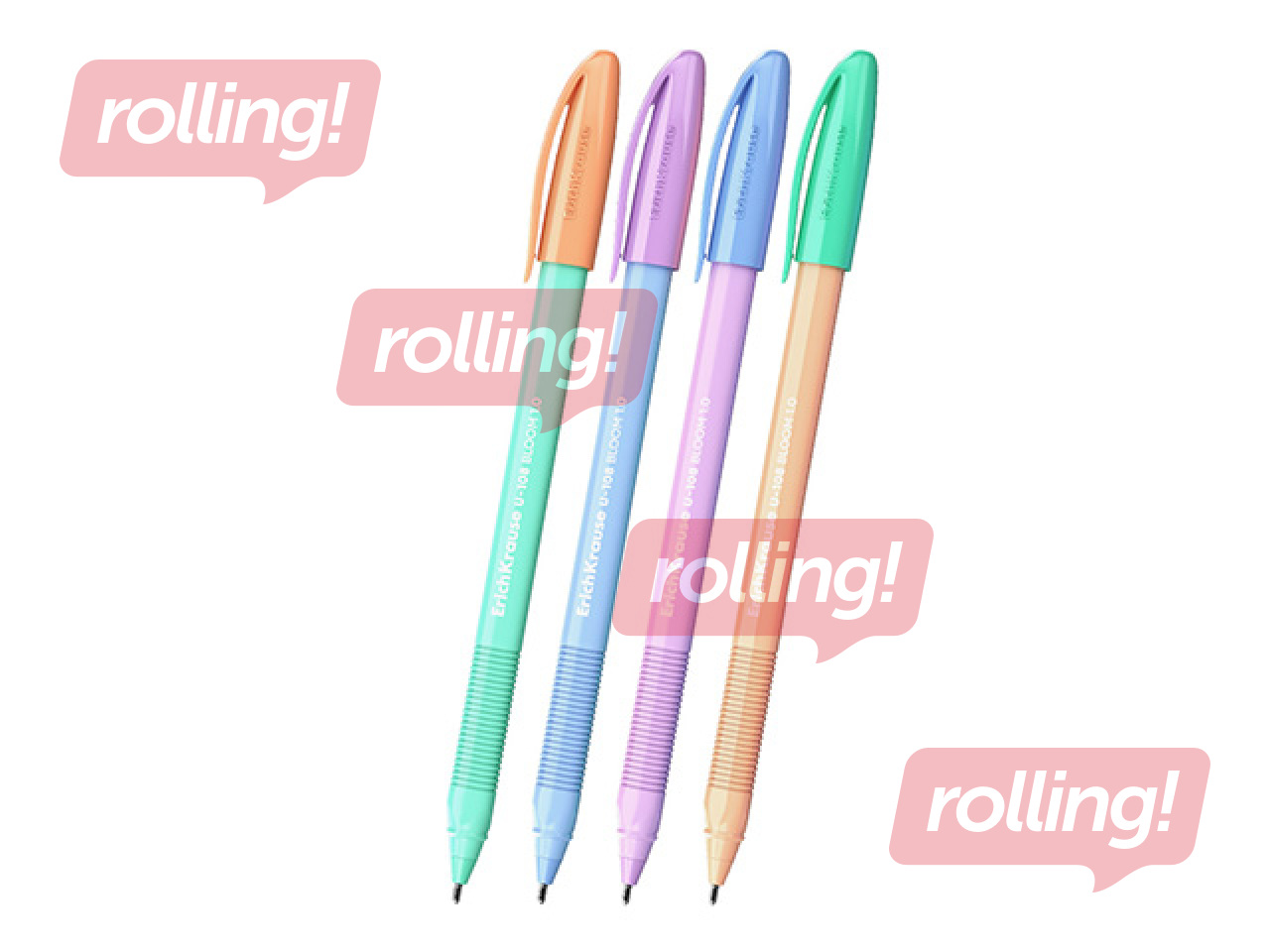 Pastapliiats ErichKrause, U-108, Stick, Pastel Bloom, sinine, 1.0mm