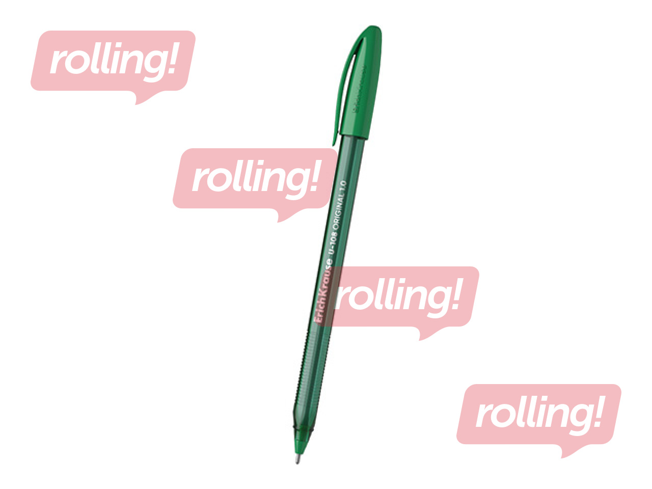 Pastapliiats ErichKrause, U-108, Original Stick, kolmnurkne kuju, roheline, 1mm