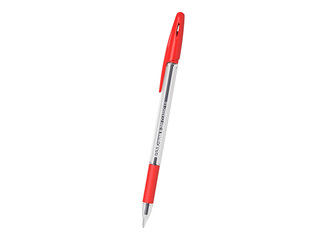 Ballpoint pen ErichKrause R-301 Stick&Grip Classic, red, 1.0mm