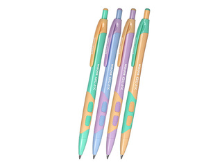 Ballpoint pen Erich Krause XR-30 Matic&Grip Pastel Bloom, blue, 0.7mm
