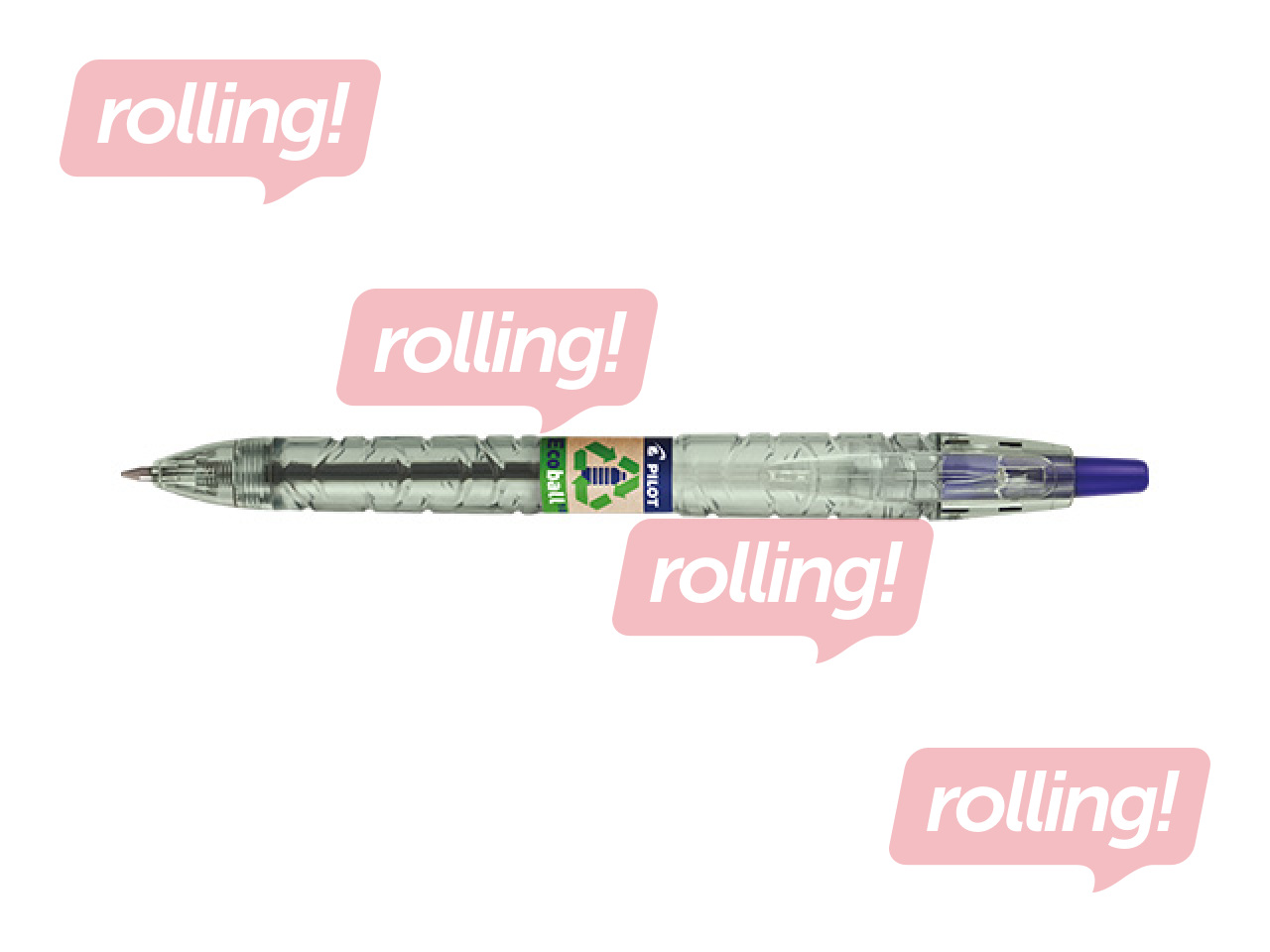 Pastapliiats Pilot B2P Ecoball, sinine, 1.0mm