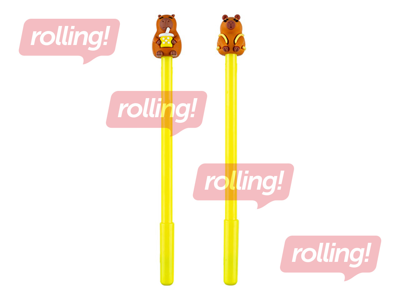Pastapliiats Capybara, kollane, 0.7mm