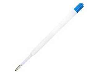 Ballpoint pen plastic refills, blue