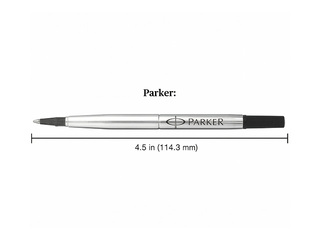 Serdenis tintes rollerim Parker, lodītes diametrs 0.5 mm (F), zila tinte